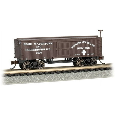 Bachmann 15658 N Scale Old Time Box Car Rome, Watertown, & Ogdensburg