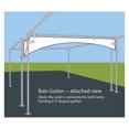 Party Tents Direct Vinyl Rain Gutters for High Frame Canopy Tents