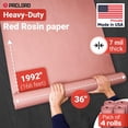 thumbnail image 2 of Rollo de papel Rosin Paclord rojo, 35 cm x 50 m (paquete de 4), fabricado en EE. UU., 2 of 7