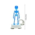 thumbnail image 3 of Dalxymotic Halloween Dancing Skeleton Aquarium Ornament, Air Pump Activated Plastic Bubbler Figurine, Haunting Tank Decoration, Underwater Humorous Display for Tank, Shelf, Desk, Counter, 3 of 7