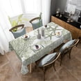 thumbnail image 2 of Christmas Winter Snowflake Gnome Round Tablecloth Waterproof Wedding Decor Table Cover Christmas Party Decorative Tablecloth, 2 of 6