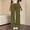 Army Green c, variant on Women's Cargo Sweatpants Solid Color Drawstring Multi Pocket Elastic Waist Wide Leg Loose Straight Fit Casual Daily Athletic Long Pants, Baggy Sweatpants for Women Blue XL