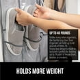 thumbnail image 4 of GORILLA GRIP 24 Pocket Over the Door Shoe Organizer, Clear PVC Pockets, Up to 40 Pounds, Hang on Doors, 1 Pack, Gray, 4 of 10