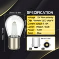 thumbnail image 2 of Ruiandsion 1156 LED Bulbs Blue 12V AC/DC 1141 1003 LED Bulb Used for Parking Light, DRL Light,10pcs, 2 of 10