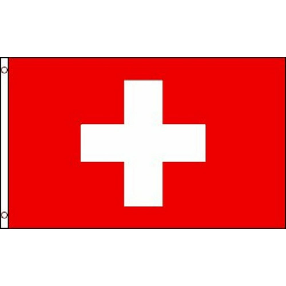 3x5 Switzerland Flag Swiss Polyester Flag 3' x 5' European Walmart