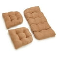 thumbnail image 2 of Blazing Needles U-Shaped Microsuede Tufted Settee Cushion Set (Set of 3), 2 of 2