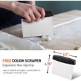 thumbnail image 2 of Yeater Pizza Stone 12 Inch Square Heavy Duty Cordierite Baking Stone, Thermal Shock Resistant, Includes Durable Metal Scraper, 2 of 7