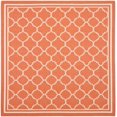 thumbnail image 4 of Safavieh Courtyard Terracotta Indoor Outdoor Rug - Square 4', 4 of 5