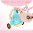 thumbnail image 5 of KORIMEFA Bike for Toddlers and Kids Ages 6 7 8 9 Years Old, 16 inch Kids Bike with Training Wheels & Basket, 16 in Girl Bicycle with Handbrake & Kickstand, 5 of 13