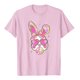 thumbnail image 4 of Tops de Manga Corta de Verano para las Mujeres Imprimir Blusa de Cuello Redondo, Moda Ligera de Poliéster Spandex, 4 of 6