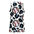 thumbnail image 3 of IROINNID Round Neckline Summer Tops For Men Sleeveless New Baseball 3d Tank Top Sports Sleeveless T-shirt Tank Top/shirt Blouses Pullover Graphic Print Tops, 3 of 4