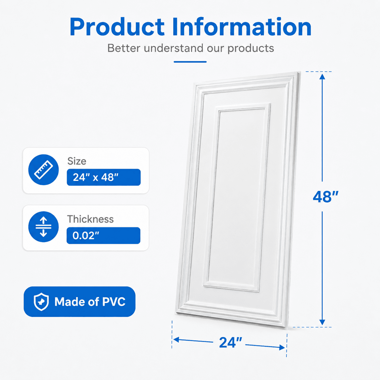 Yeslife 12pcs 24x48 in PVC Drop Ceiling Tiles, White 3D Embossed, Waterproof for Grid System Glue-Up, Basement Garage Office, 96 sq ft