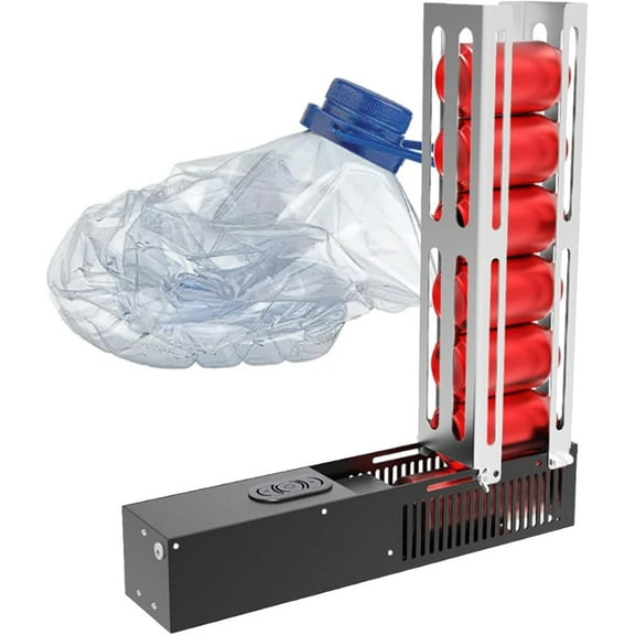 Electric Can Crusher, 200-500ML Automatic Can Crusher, Can Fill 8 Cans at a Time, Can Crushers for Recycling 200-500ML Cans, 200-330ML Plastic Bottles