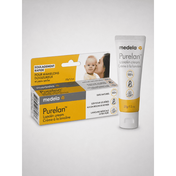 Medela Lanolin Nipple Cream for Breastfeeding, 100% All Natural Single Ingredient, New Purelan
