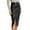 A-Black478, variant on XIAOCHA Women's Faux Leather Midi Skirt High Waisted Front Slit Zip Back Ruched Bodycon Fall Club Long Skirts