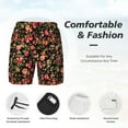 thumbnail image 5 of Lsque Mens Swim Trunks Rose Flowers Pattern - Bathing Suit Compression Liner - Beach Swim Shorts Swimwear - (S-3XL) - Stretch Quick Dry -Small, 5 of 9