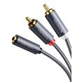 thumbnail image 1 of Cable UGREEN de 3,5 mm hembra a 2 RCA macho chapado en oro, 1 m, 1 of 7