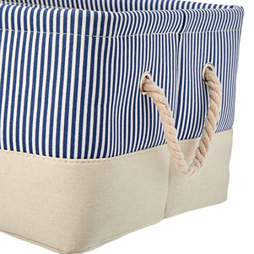 2-Pack Medium Basics Fabric Storage Basket with Handles 