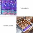 thumbnail image 6 of Placemats Set of 6, Happy 10th Birthday Woven Placemat, Linen Place Mats for Kitchen/Dining Tables, Purple Bows Balloons Cakes Polka Dot Washable Table Mats for Party, 6 of 8