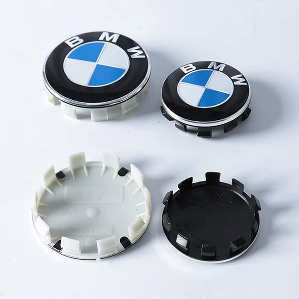 TOOAD 4 pièces Auto Cache Moyeux pour BMW 68MM Centre de Jante Capuchons  Centre Roue Badge Accessoires de décoration de Forme cm 