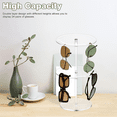 thumbnail image 3 of 2 Tier Sunglasses Holder Organizer,360° Rotatable Acrylic Eyeglasses Display Stand,Eyewear Storage Rack for Tabletop, 3 of 7