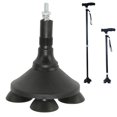 thumbnail image 1 of Walking Cane Quad Foot, 360 Rotation  Traction Prevent Slipping Aluminum Alloy Keep Balance Quad Cane Base Avoid Stumbling  for Daily Walking, 1 of 7