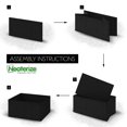 thumbnail image 4 of NEATERIZE Drawer Organizer - [Set of 12] - Closet Organizer and Storage Baskets| Foldable Cloth Drawers Divider | Fabric Bin for Dresser & Shelves |Organize Underwear, Socks, Bra, & Tie’s (Black), 4 of 4