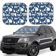 thumbnail image 1 of Saiise cute winter bear for Foldable Car Sun Shades (2-Pack) Offer Sun Protection with an Easy-fold Design for Convenient Windshield Shading-Medium, 1 of 6