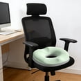 thumbnail image 4 of Stress-Relieving Thickened Chair Cushion Soft Memorys Foam Seat Cushion For Office Chair Kitchen Dining Desk Wheelchair Non-Slide Bottom Round Pad, 4 of 6
