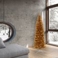 thumbnail image 5 of Vickerman 6.5' Antique Gold Pencil Artificial Christmas Tree, Clear Dura-lit Incandescent Lights, 5 of 5