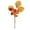 Yellow, variant on Uxgjfwu Artificial Fall Flowers - 3pcs Maple Leaf Pumpkin Branch Stems for Thanksgiving Halloween Table Decor