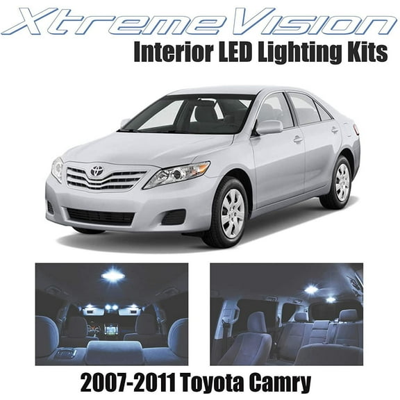 XtremeVision Interior LED for Toyota Camry 2007-2011 6 Pieces Cool White Interior LED Kit Installation Tool