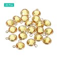 thumbnail image 3 of Unique Bargains Crystal Birthstone Charm, November Pendants Drop Bead Yellow, for Jewelry Making, 20 Pack, 3 of 6