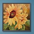 thumbnail image 1 of Cuadros Decorativos Kit de pintura por números DIY girasol aceite arte imagen artesanía hogar pared decoración (H1326) Wdftyju  embutido en tela, 1 of 9