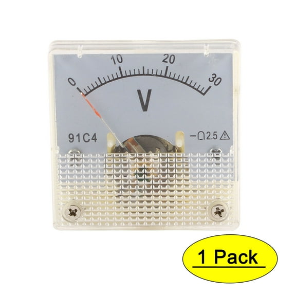 Unique Bargains 91C4 DC 0-30V Analog Panel Voltmeter Voltage Meter Measuring Gauge Class 2.5