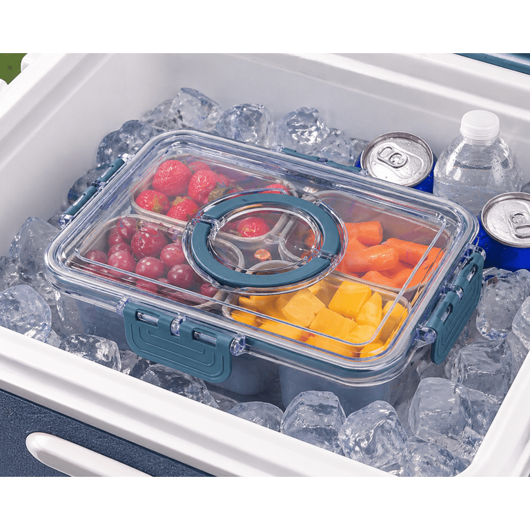 Cook with Color 3-Compartment Snack Box with Removable Ice Pack