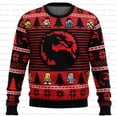 thumbnail image 2 of Suéter navideño feo de Mortal Kombat, sudadera con capucha de dibujos animados de anime para mujer y hombre, novedad de 2025, 2 of 5
