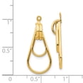 thumbnail image 2 of 14k Yellow Gold Double Teardrop Jackets Jacket, 2 of 6