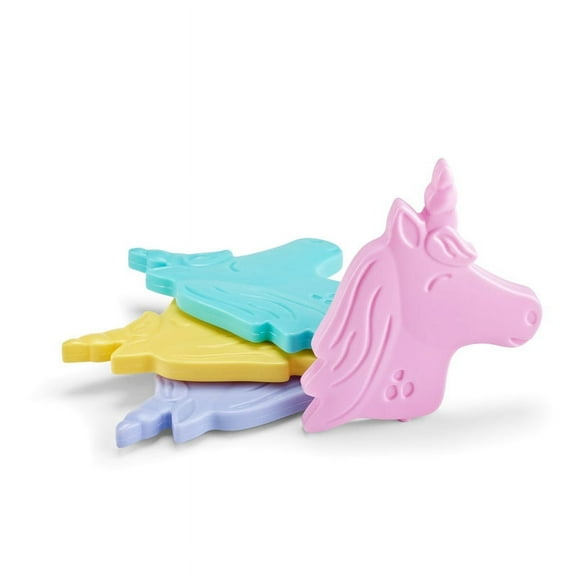Cool Coolers by Fit Fresh Kids Slim Lunch Box Ice Packs Multicolored Unicorn 4pk.