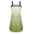 thumbnail image 6 of Up to 30% off Sundresses for Women 2025 Summer Saving, Woman Summer Fashion Casual Gradient Printing Sleeveless Strappy Dress(Mint Green,XXXL), 6 of 6