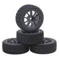 thumbnail image 1 of 4Pcs 12mm Wheel and Tire Replacements for Wltoys 144001 HSP DIY Accessory Black, 1 of 5