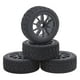 thumbnail image 1 of Paquete de 4 ruedas y neumáticos hexagonales de 12 mm para coches RC, repuestos para el accesorio de bricolaje Wltoys 144001 Negro, 1 of 5