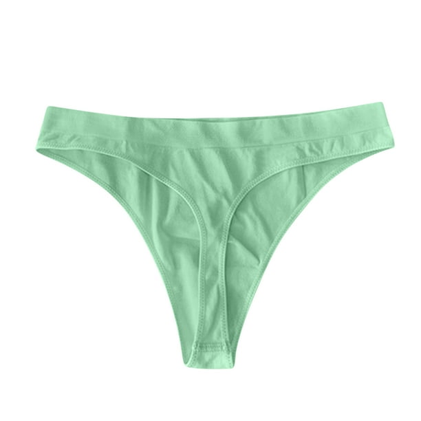 Moonker Women's Seamless Underwear Low Rise Solid Panties