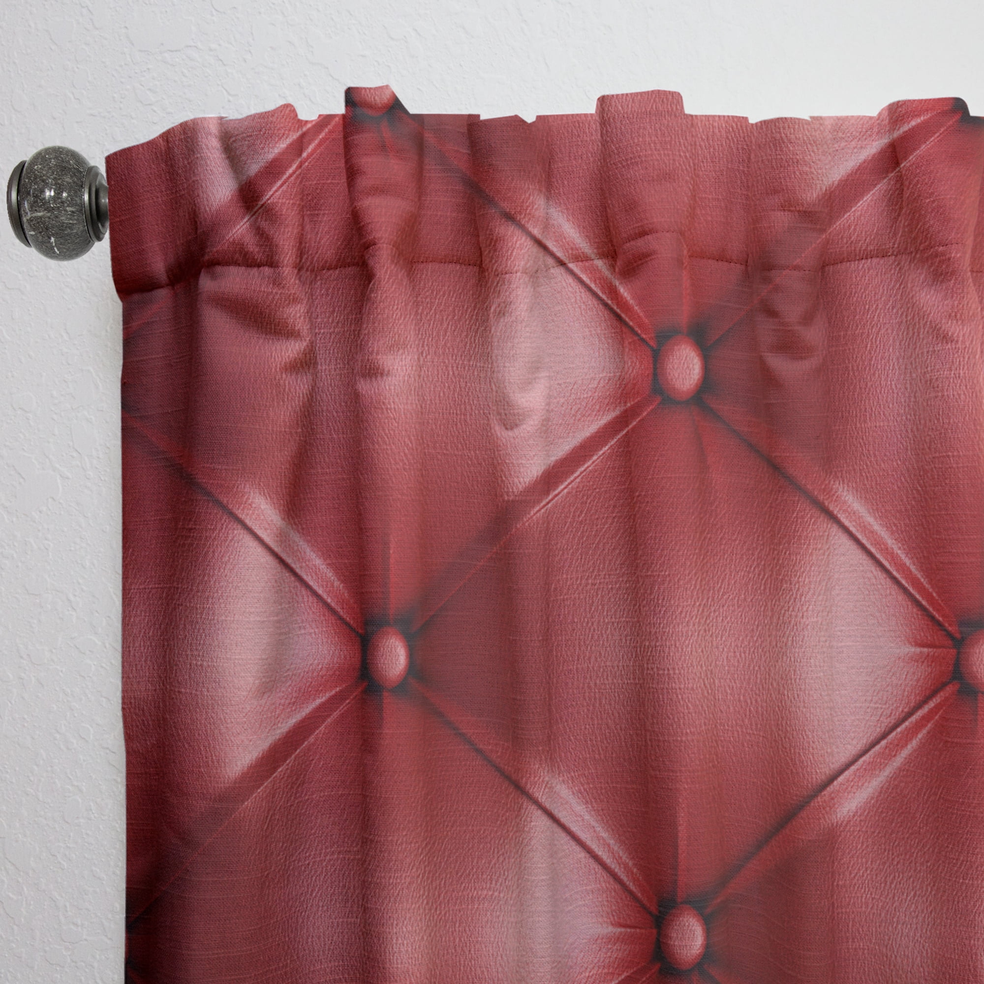 Designart 'Leather Cushion Print III' Modern & Contemporary Curtain Panel