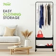 thumbnail image 2 of 7Penn Heavy Duty Clothing Rack with Shelves - Rolling Closet Wardrobe Rack, 2 of 2
