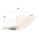 thumbnail image 4 of Funda MOSISO compatible con MacBook Air de 13,6 pulgadas, color beige, 4 of 6