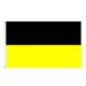 thumbnail image 1 of Bandera con rayas negras y amarillas, 90 x 150 cm, 100% poliéster, 1 of 1