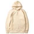 thumbnail image 4 of Oversized Hoodies for Women Casual Pullover Hooded Sweaters with Pockets Long Sleeve Graphic Sweatshirts Winter Loose Top (Khaki S), 4 of 7