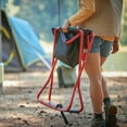 thumbnail image 2 of Coleman Cross Rocker Outdoor Rocking Camp Chair, Foldable, Black & Red, 2 of 8