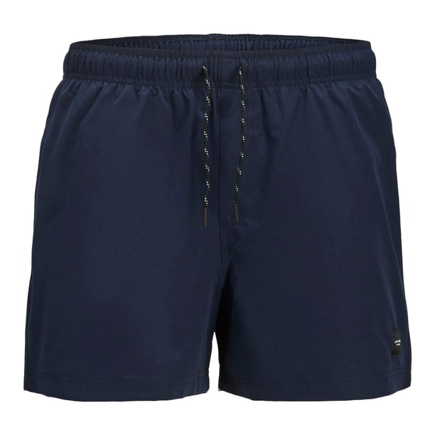 JACK&JONES Traje de baño hombre - JPSTMAUI JJSWIM SOLID AKM SN, bañador Azul oscuro S (Small)
